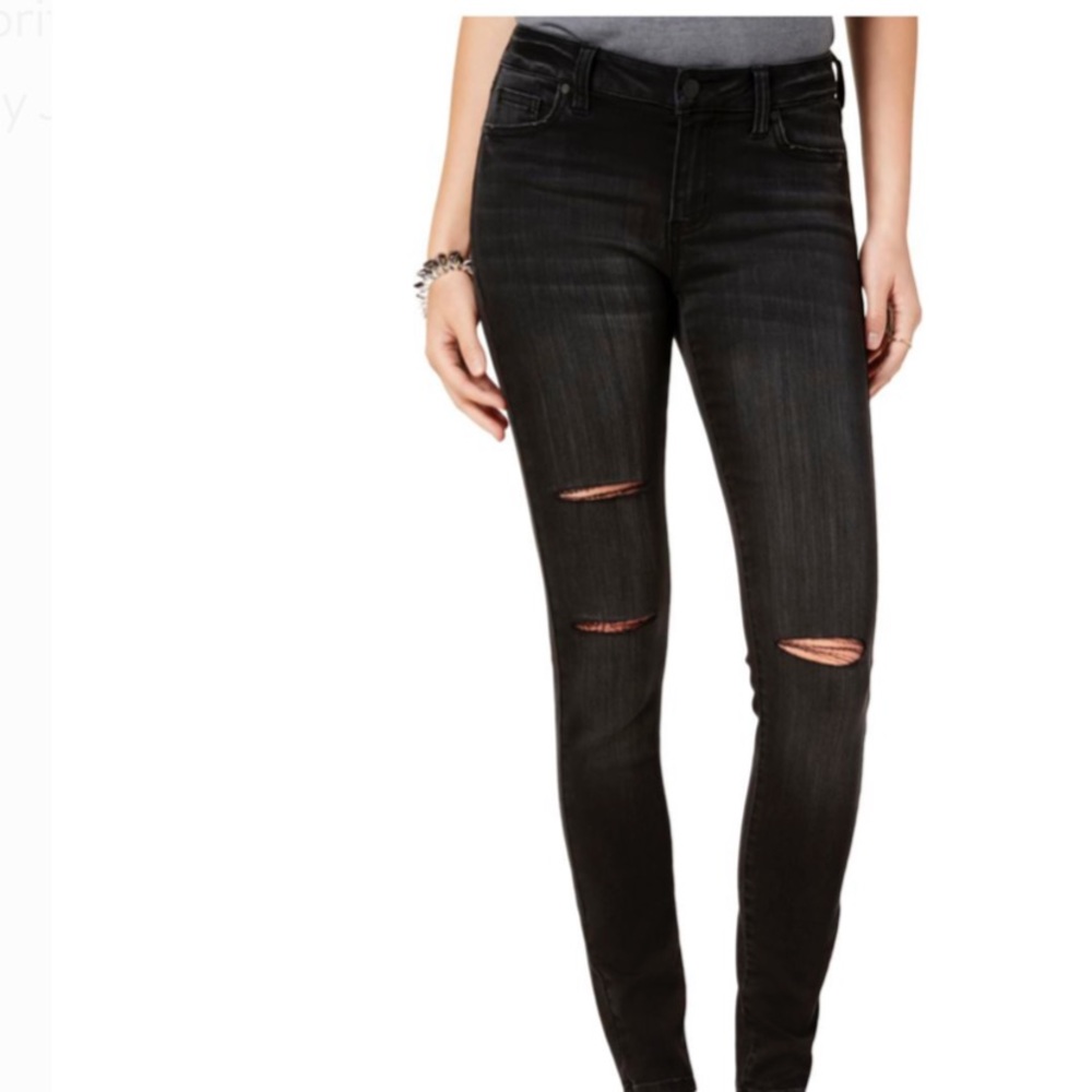 Celebrity Pink Womens Ankle Mid-Rise Skinny Jeans